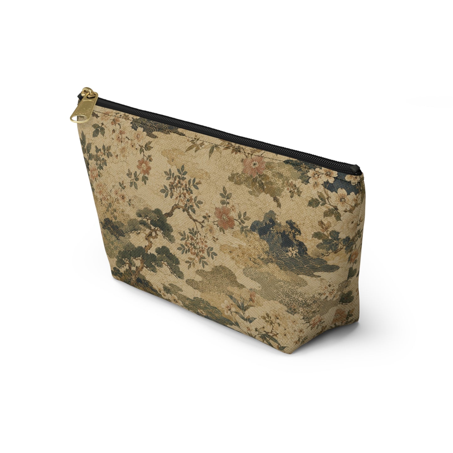 Vintage Japanese Floral Make Up Accessory Bag