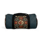 East Asian Oriental Medallion Myrtle Green Duffel Gym Bag