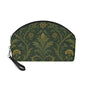 William Morris Forest Green Damask Floral Makeup Cosmetic bag
