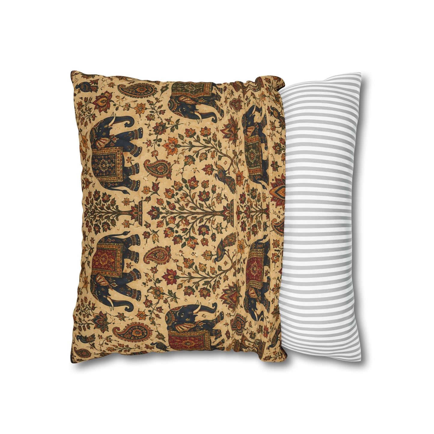 Indian Vintage Traditional Elephant Pillow Case Cover