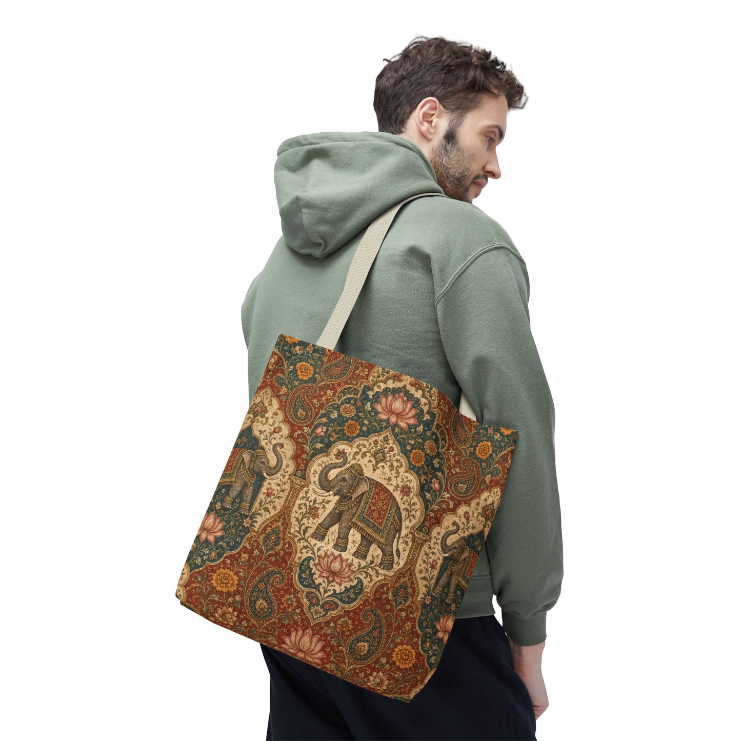 Indian Vintage Tapestry Full Art Tote Bag