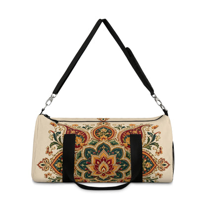 Indian Vintage Floral Mandala Duffel Gym Bag