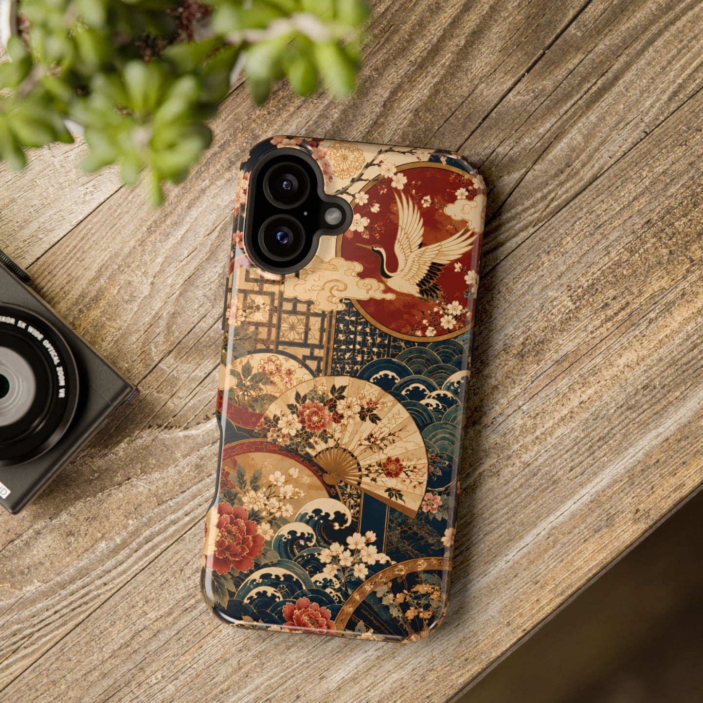 East Asian Floral iPhone Case | Magnetic Impact-Resistant Cases