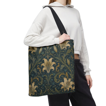 William Morris Damask Floral Full Art Tote Bag