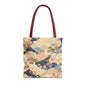 Vintage Japanese Waves & Clouds Painting Full Art Tote Bag