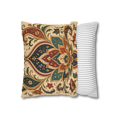 Indian Vintage Paisley Floral Throw Pillow Case Cover