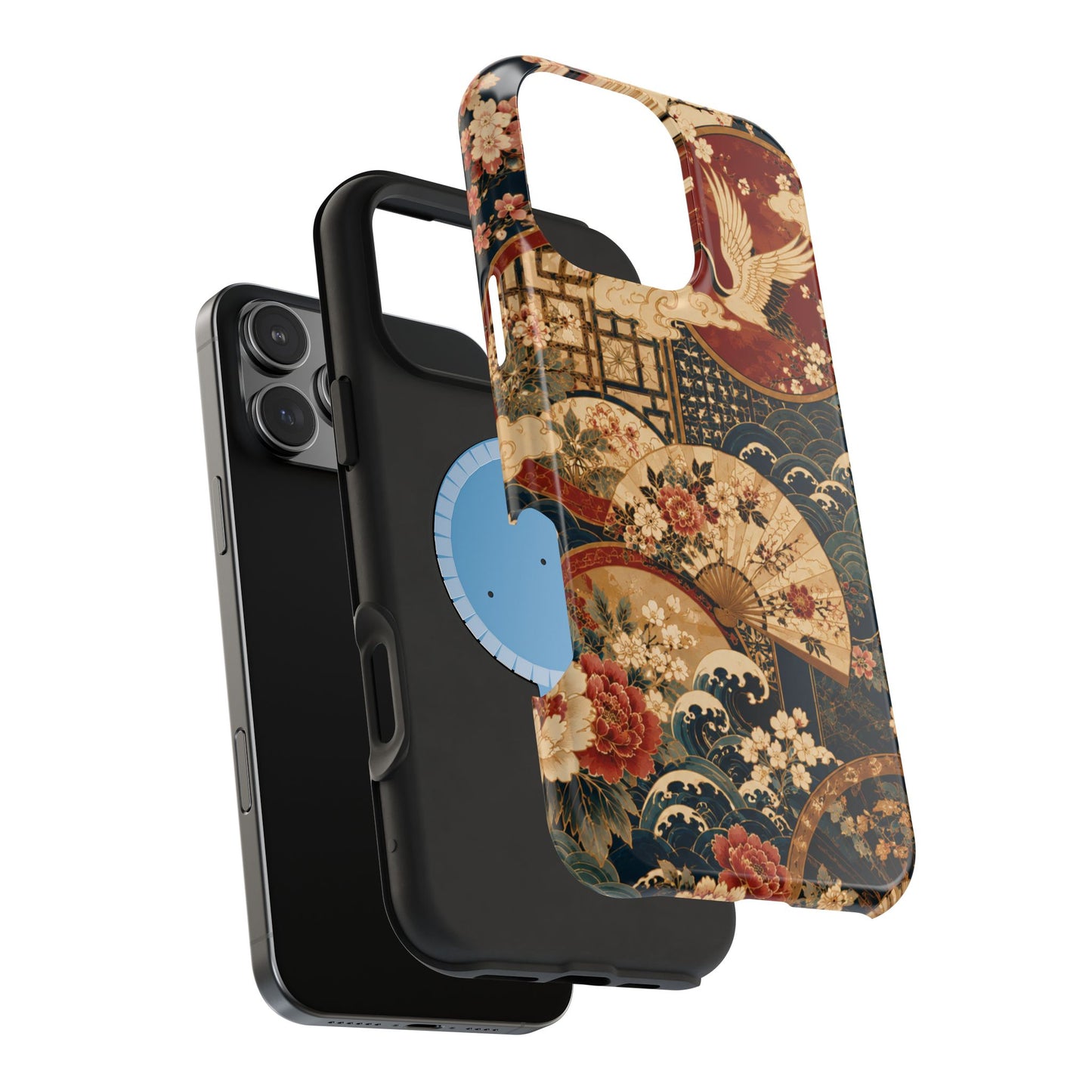 East Asian Floral iPhone Case | Magnetic Impact-Resistant Cases