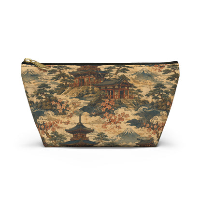 Vintage Japanese Temples Make Up Accessory Bag