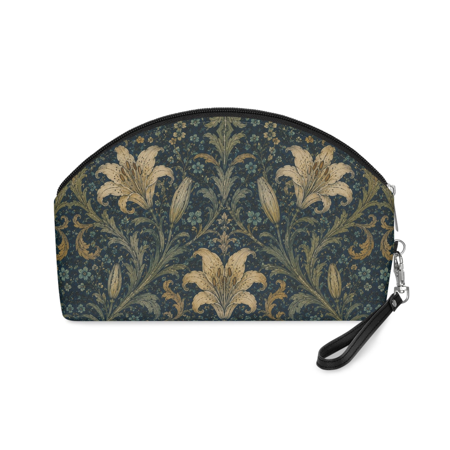 William Morris Damask Floral Cosmetic Makeup Bag