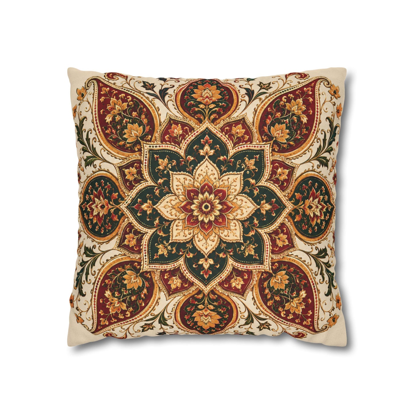 Indian Vintage Floral Mandala Bohemian Pillow Case cover