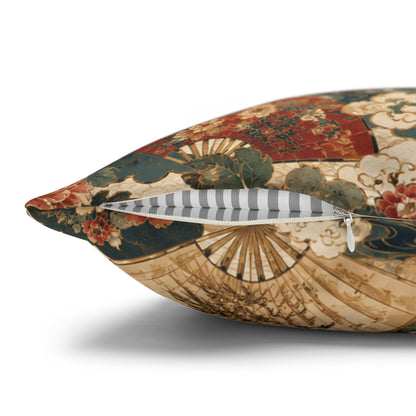East Asian Vintage Landscape Pillow Case