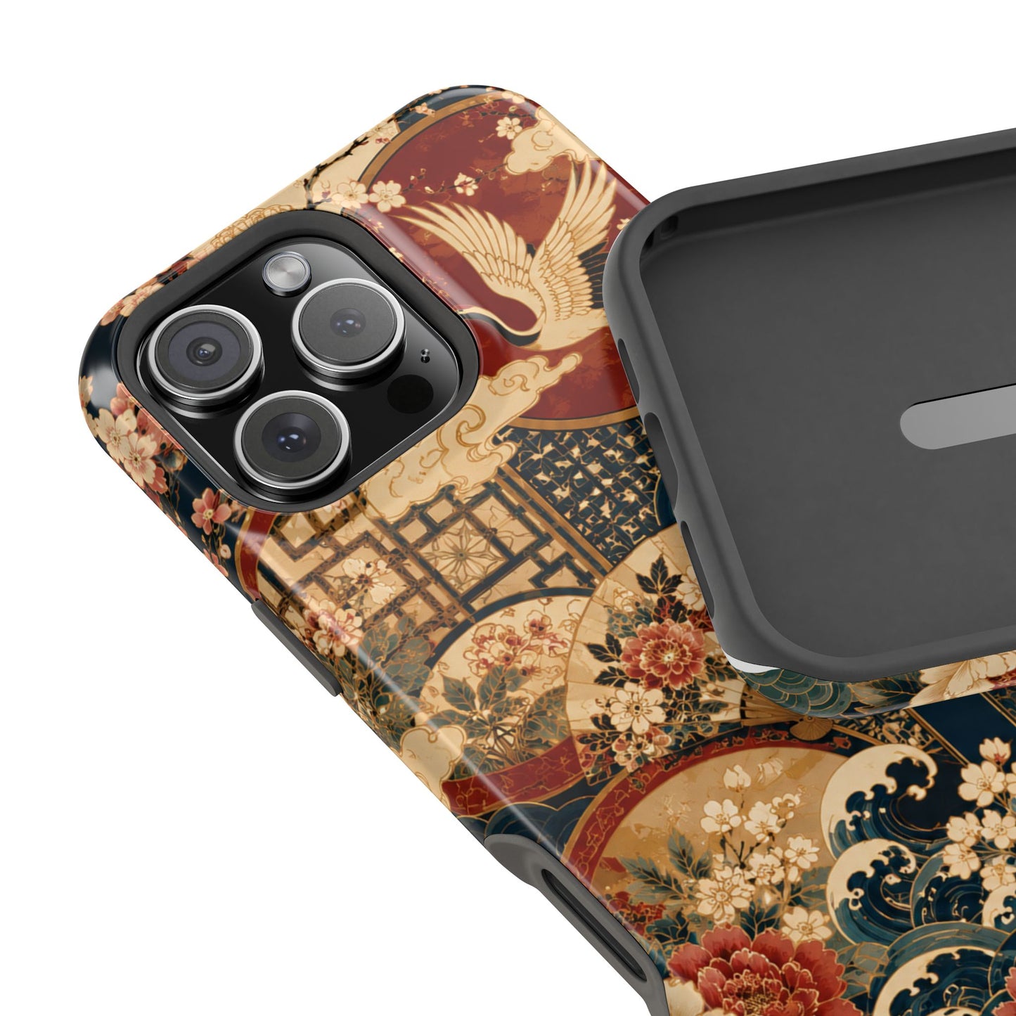 East Asian Floral iPhone Case | Magnetic Impact-Resistant Cases