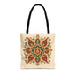 Indian Vintage Floral Mandala Full Art Tote Bag