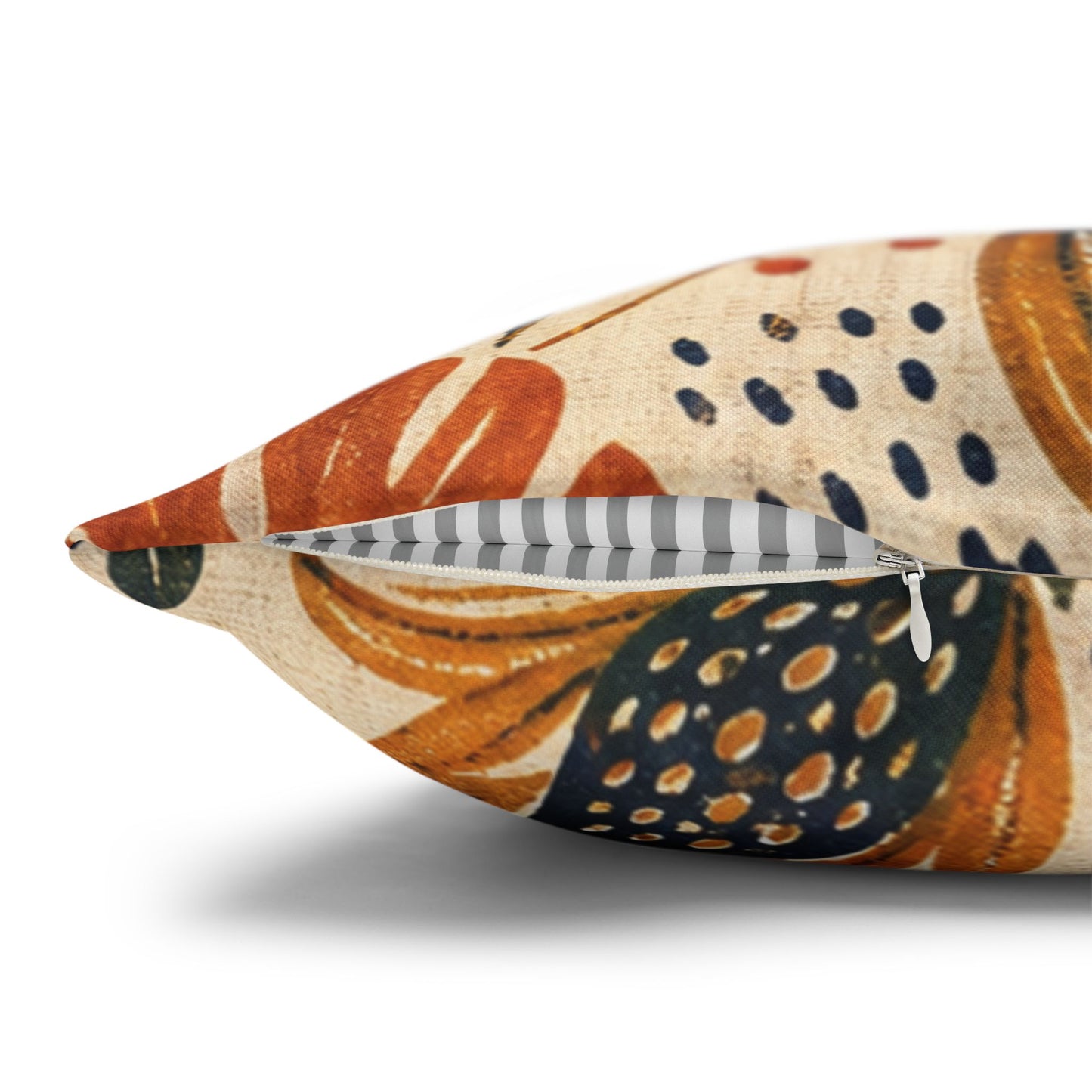 African Tribal Botanical Palm Pillow Case Cover