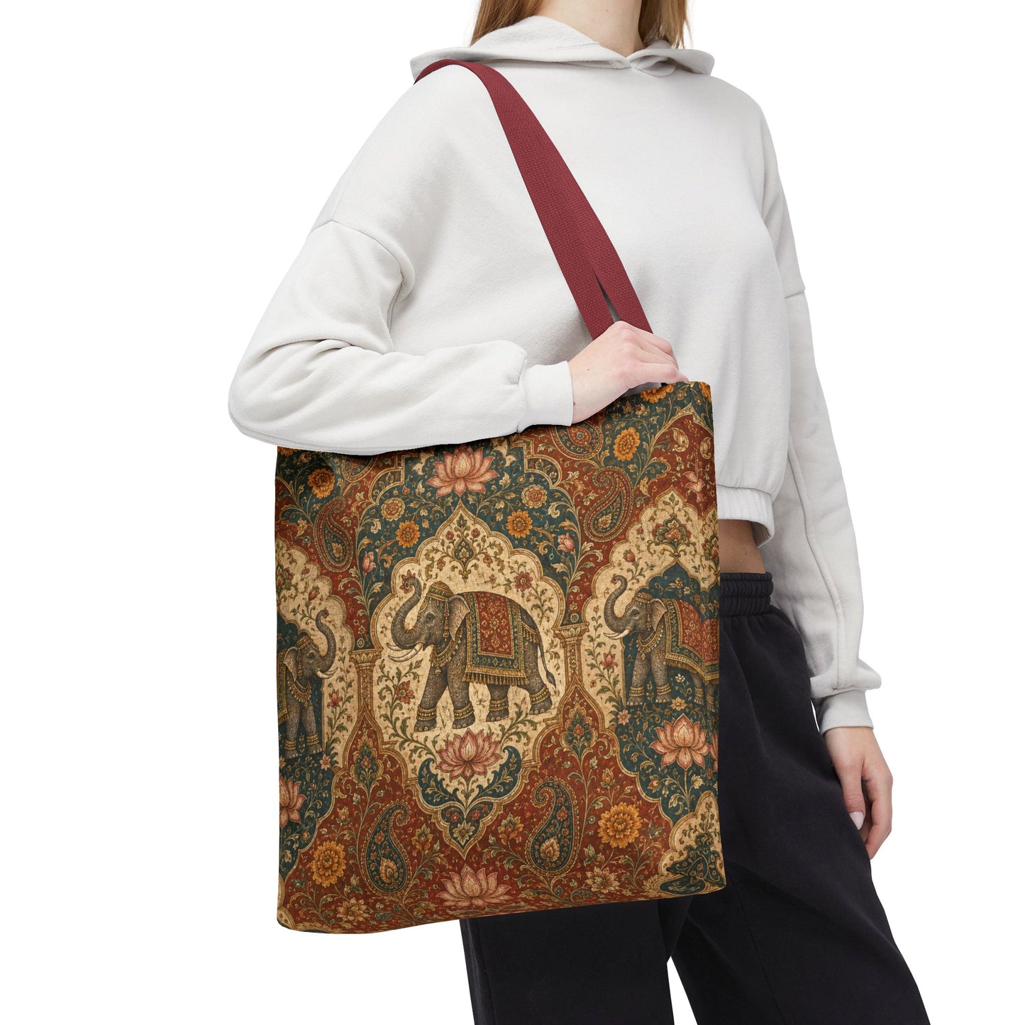 Indian Vintage Tapestry Full Art Tote Bag