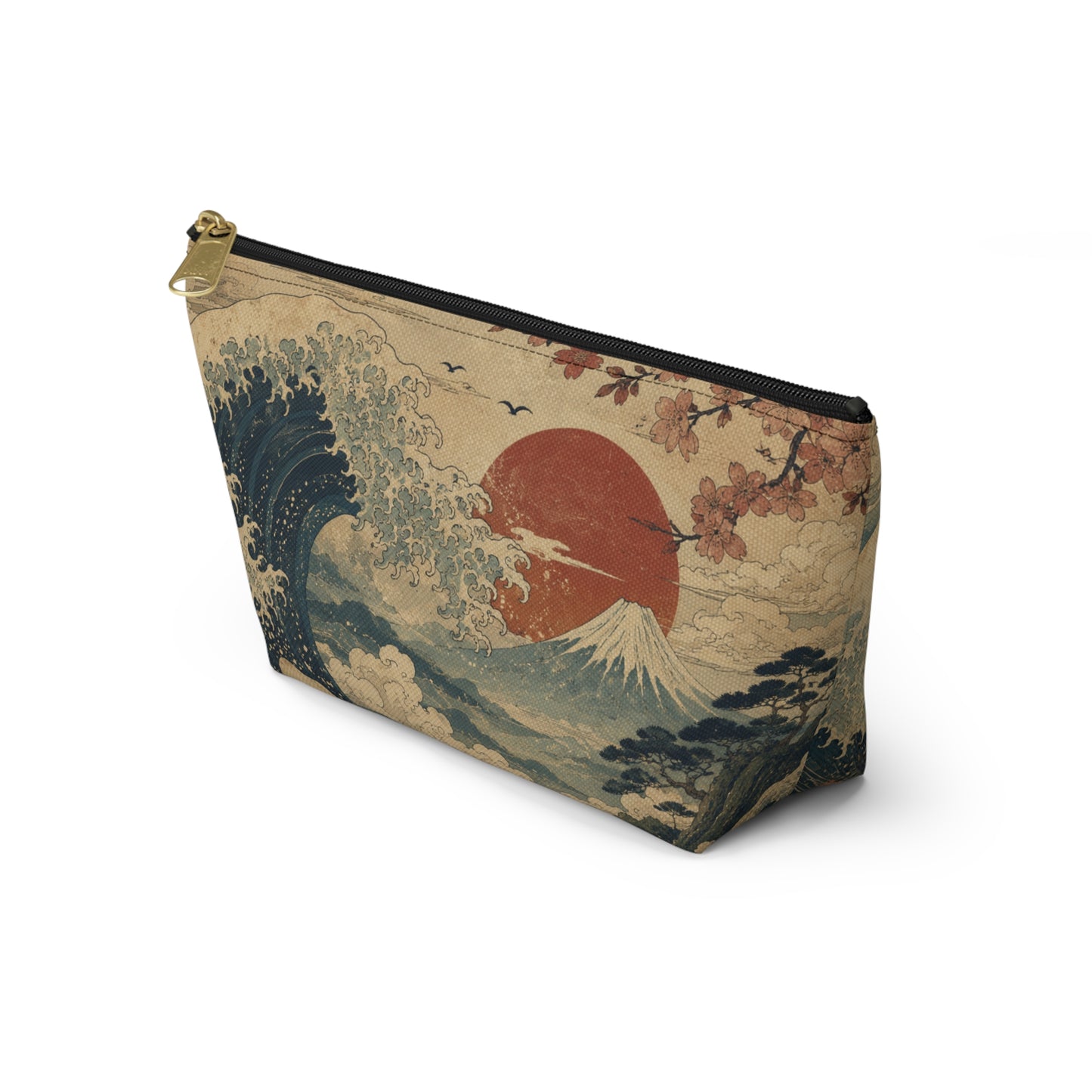 Vintage Japanese Wave Make Up Accessory Bag
