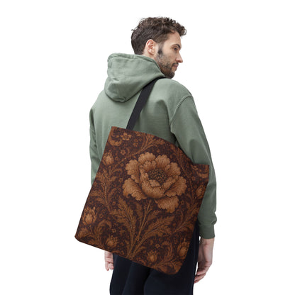 William Morris Floral Damask Rose Full Art Tote Bag