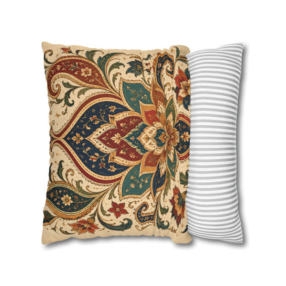Indian Vintage Paisley Floral Throw Pillow Case Cover