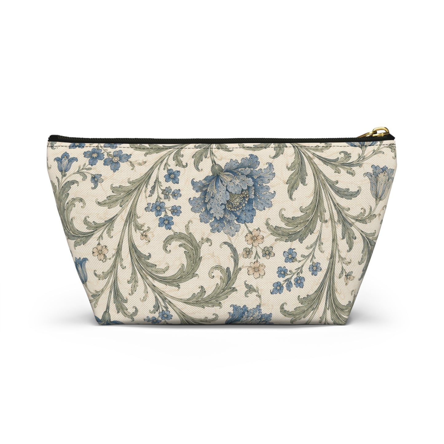 William Morris Floral Blue Makeup Accessory Pouch