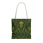 William Morris Forest Green Damask Floral Full Tote Bag