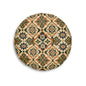 Mediterranean Moroccan Ornate Round Tufted Floor Pillow