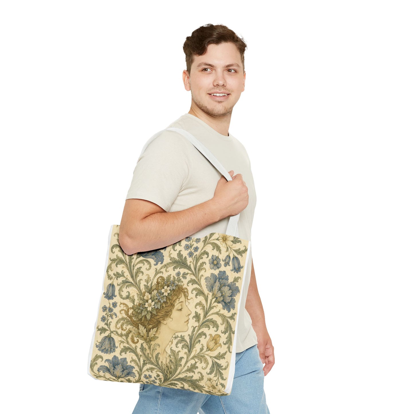 William Morris Vintage Portrait Full Art Tote Bag