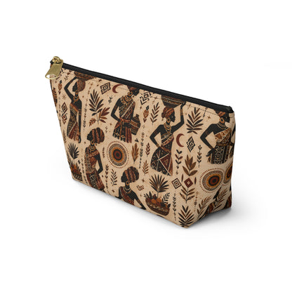 African Woman Figures Accessory Pouch Makeup Bag