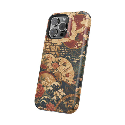 East Asian Floral iPhone Case | Magnetic Impact-Resistant Cases