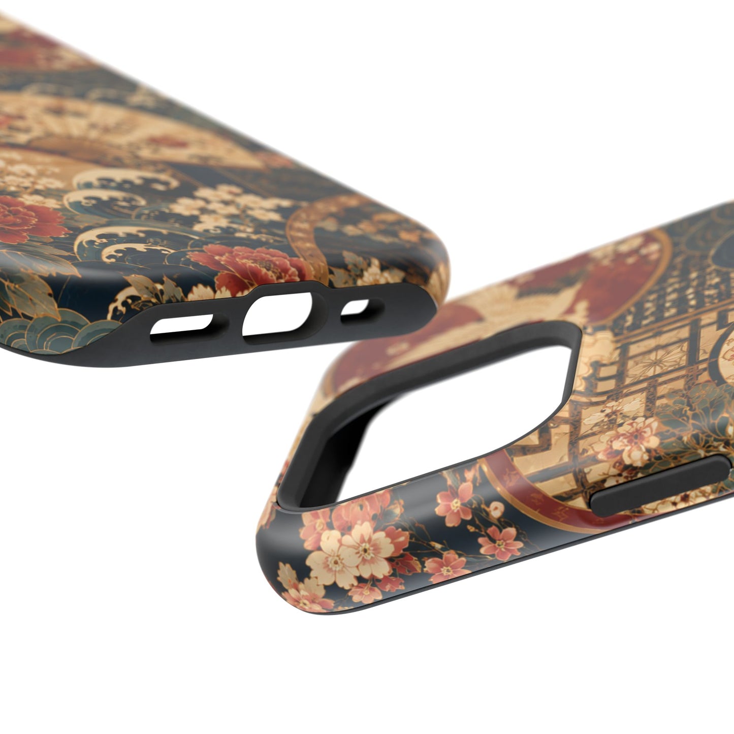 East Asian Floral iPhone Case | Magnetic Impact-Resistant Cases