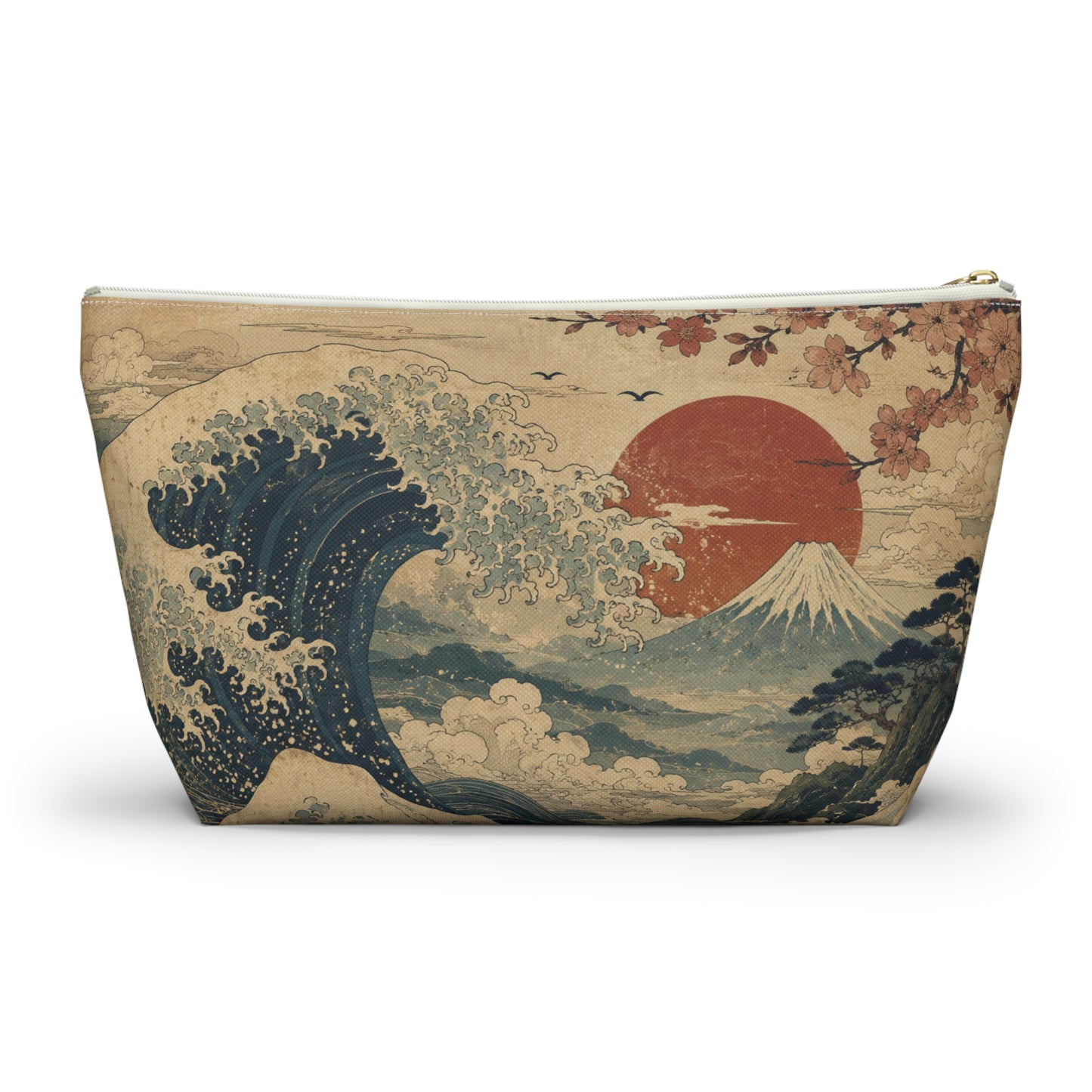 Vintage Japanese Wave Make Up Accessory Bag