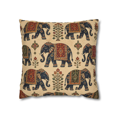 Indian Vintage Traditional Elephant Tapestry Pillow Case Cover