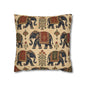 Indian Vintage Traditional Elephant Tapestry Pillow Case Cover