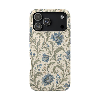 William Morris Floral Blue Magnetic iPhone Cases