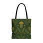 William Morris Forest Green Damask Floral Full Tote Bag