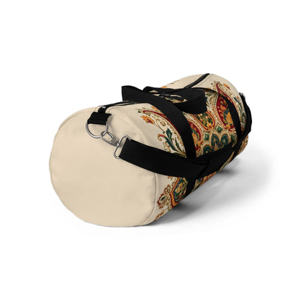 Indian Vintage Floral Mandala Duffel Gym Bag