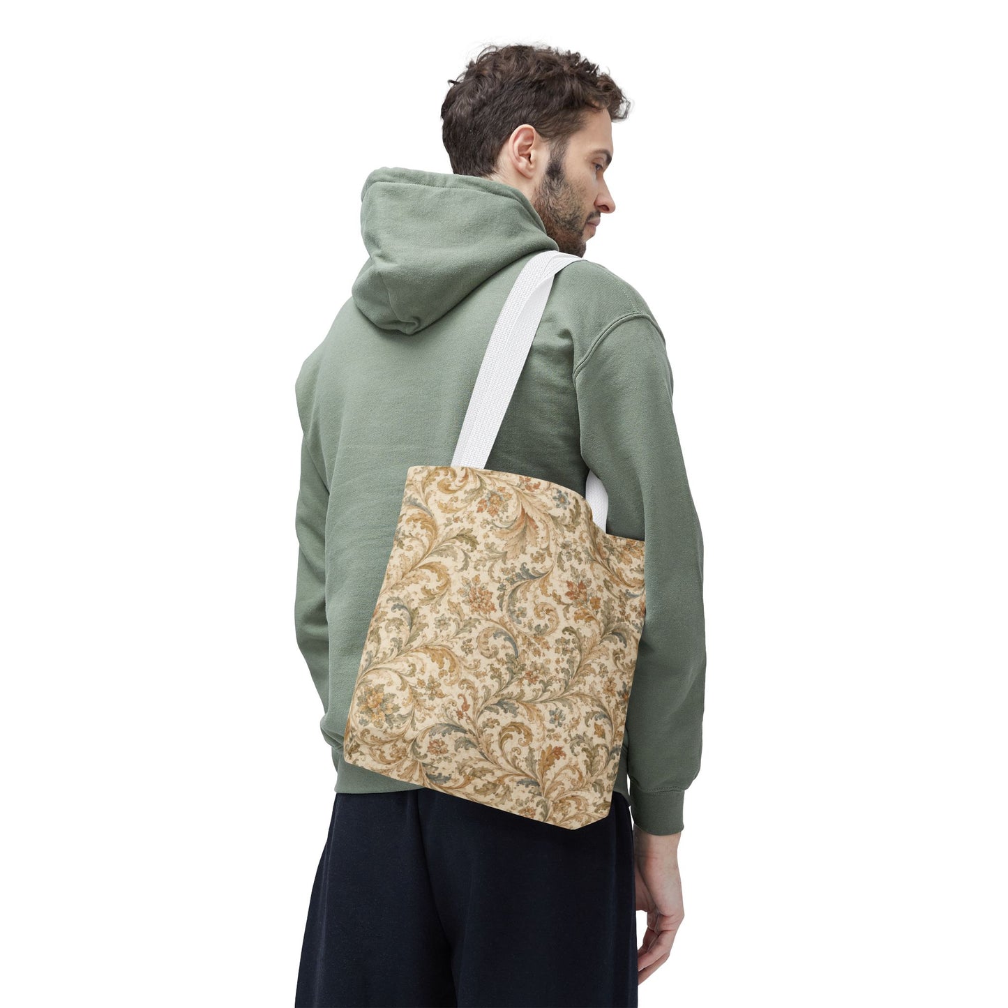 William Morris Floral Scroll Damask Full Art Tote Bag