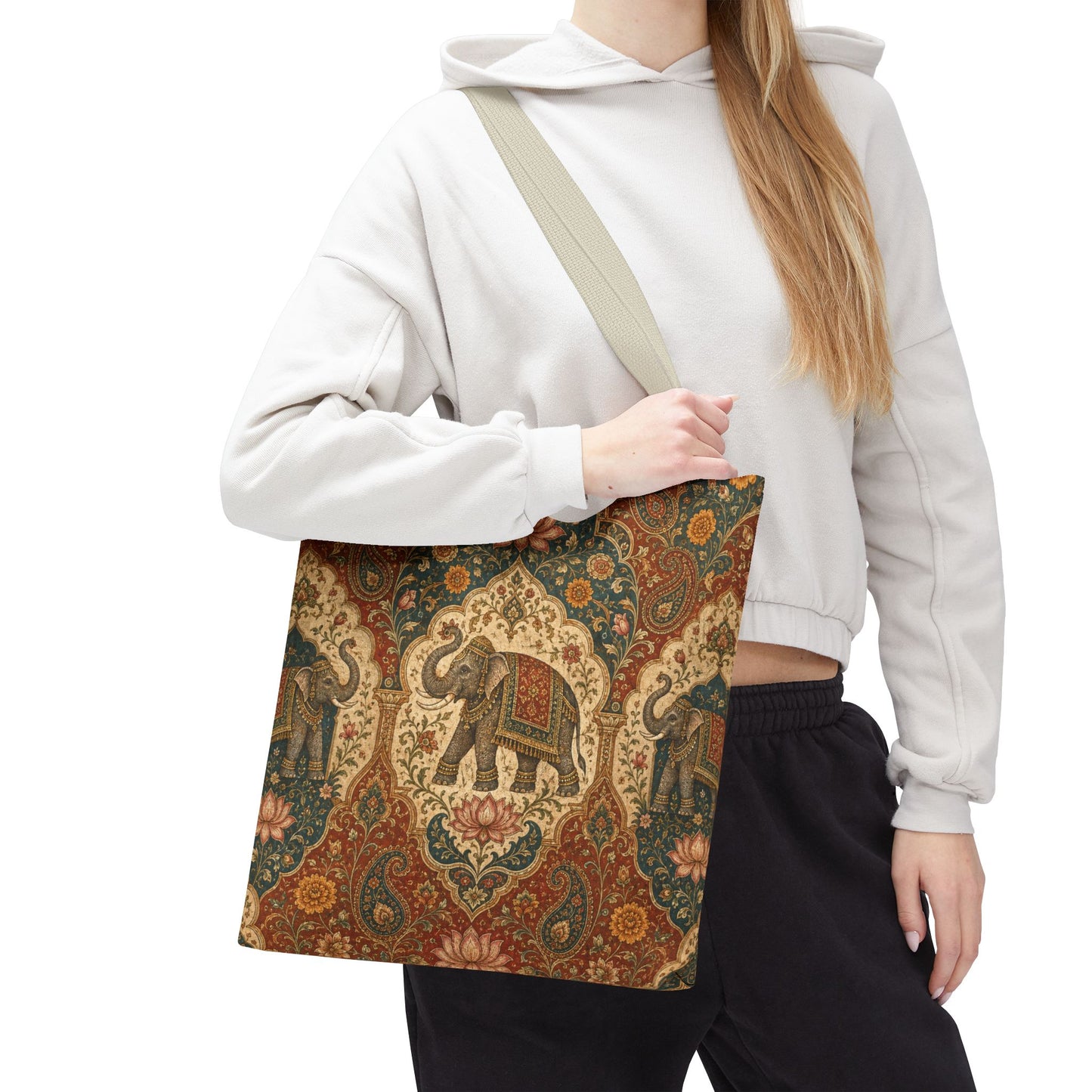 Indian Vintage Tapestry Full Art Tote Bag