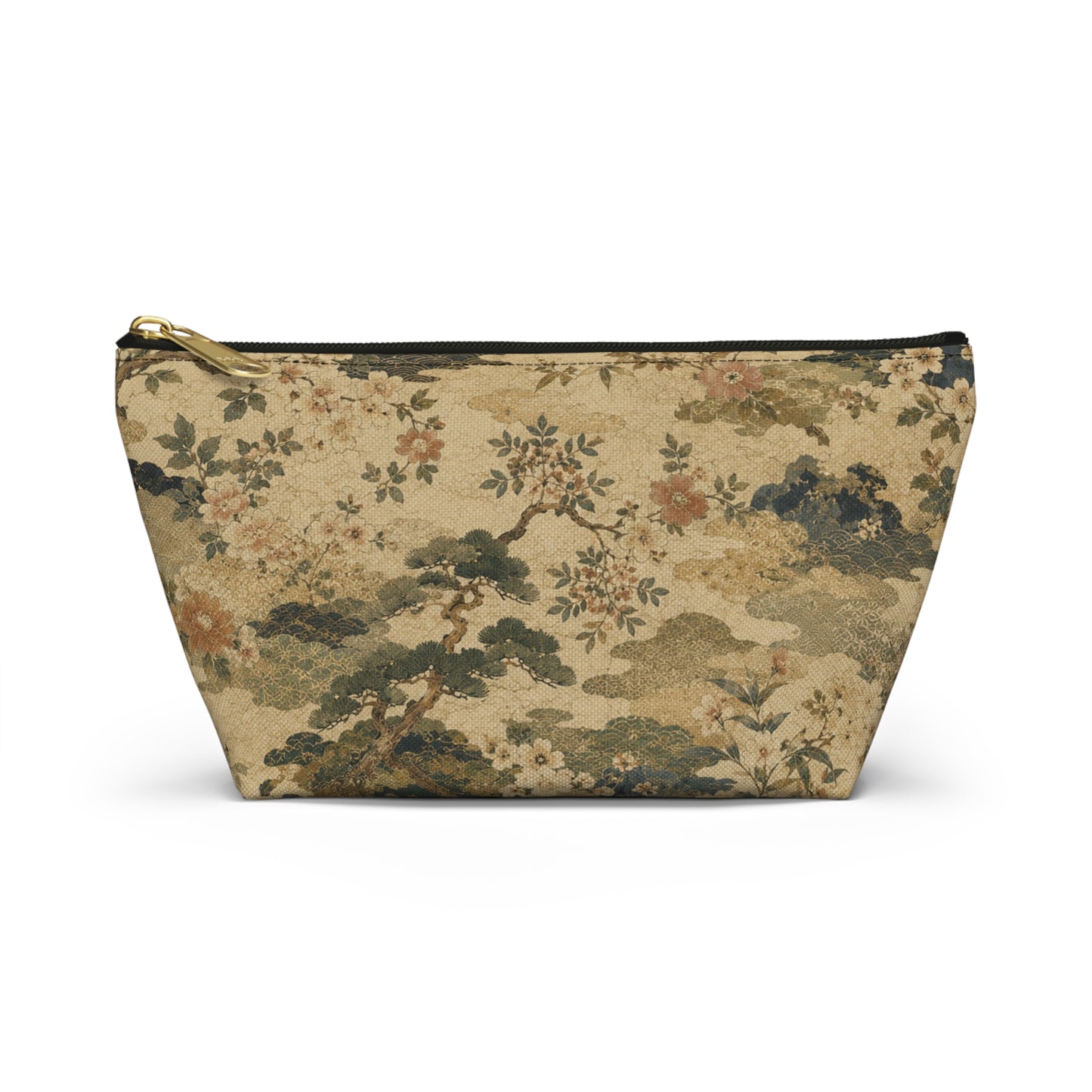 Vintage Japanese Floral Make Up Accessory Bag