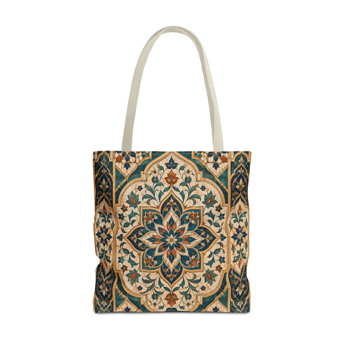 Full Art Moroccan Chevron Oriental Canvas Tote Bag