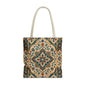 Full Art Moroccan Chevron Oriental Canvas Tote Bag