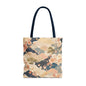 Vintage Japanese Waves & Clouds Painting Full Art Tote Bag