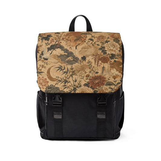Vintage Japanese Landscape Painting Backpack