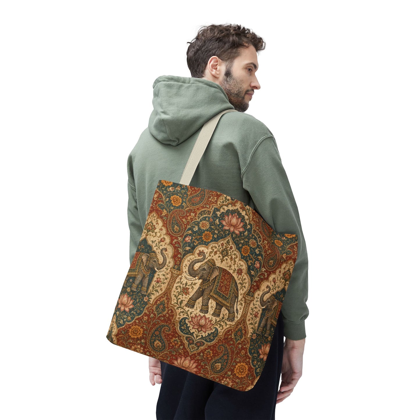 Indian Vintage Tapestry Full Art Tote Bag