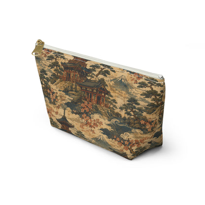 Vintage Japanese Temples Make Up Accessory Bag