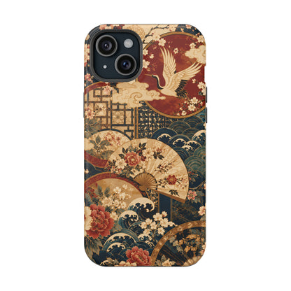 East Asian Floral iPhone Case | Magnetic Impact-Resistant Cases