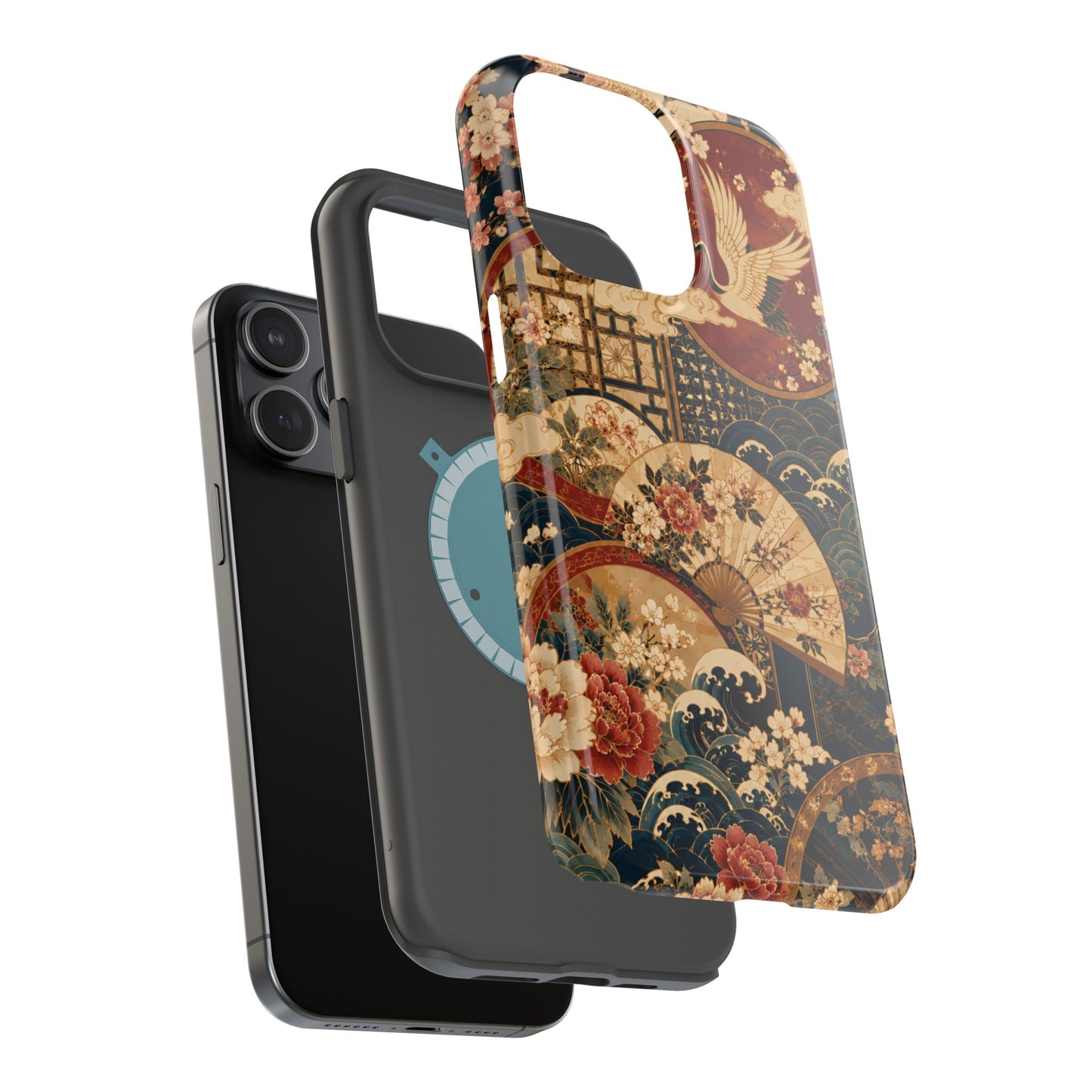 East Asian Floral iPhone Case | Magnetic Impact-Resistant Cases