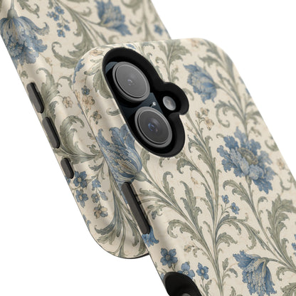William Morris Floral Blue Magnetic iPhone Cases