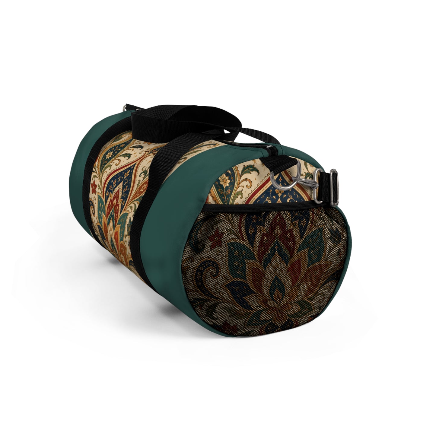 Indian Vintage Indigo Green Bohemian Duffel Gym Bag