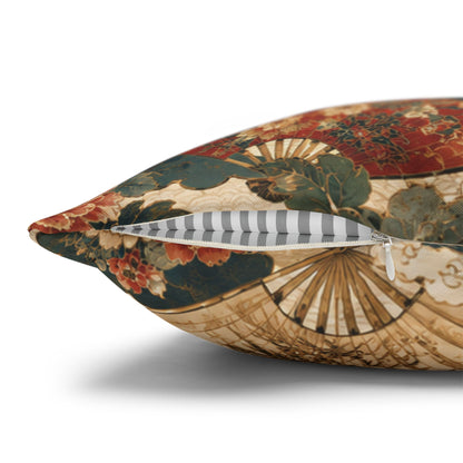 East Asian Vintage Landscape Pillow Case