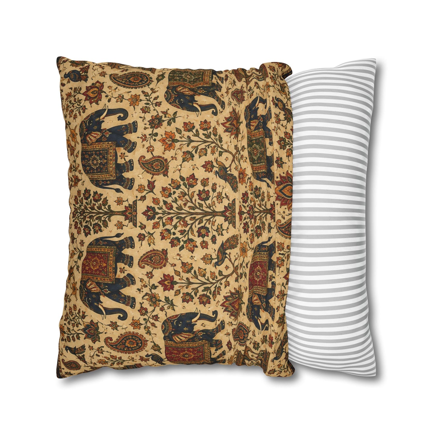 Indian Vintage Traditional Elephant Pillow Case Cover